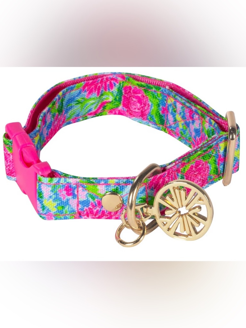 NWT Lilly Pulitzer Dog Collar in “Bunny Business” - Medium/Large